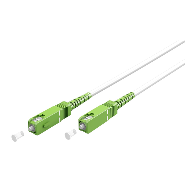 Optický kabel (FTTH), SM Bílý (Simplex) 5m