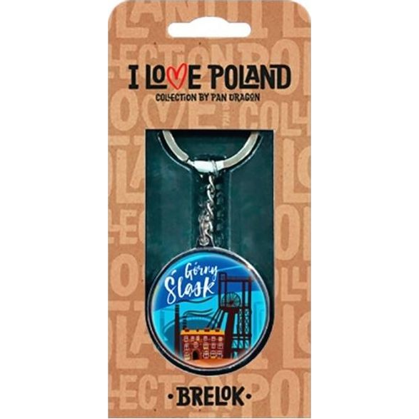 Breloczek Pan Dragon Brelok I love Poland Górny Śląsk ILP-BRE-A-KAT-02