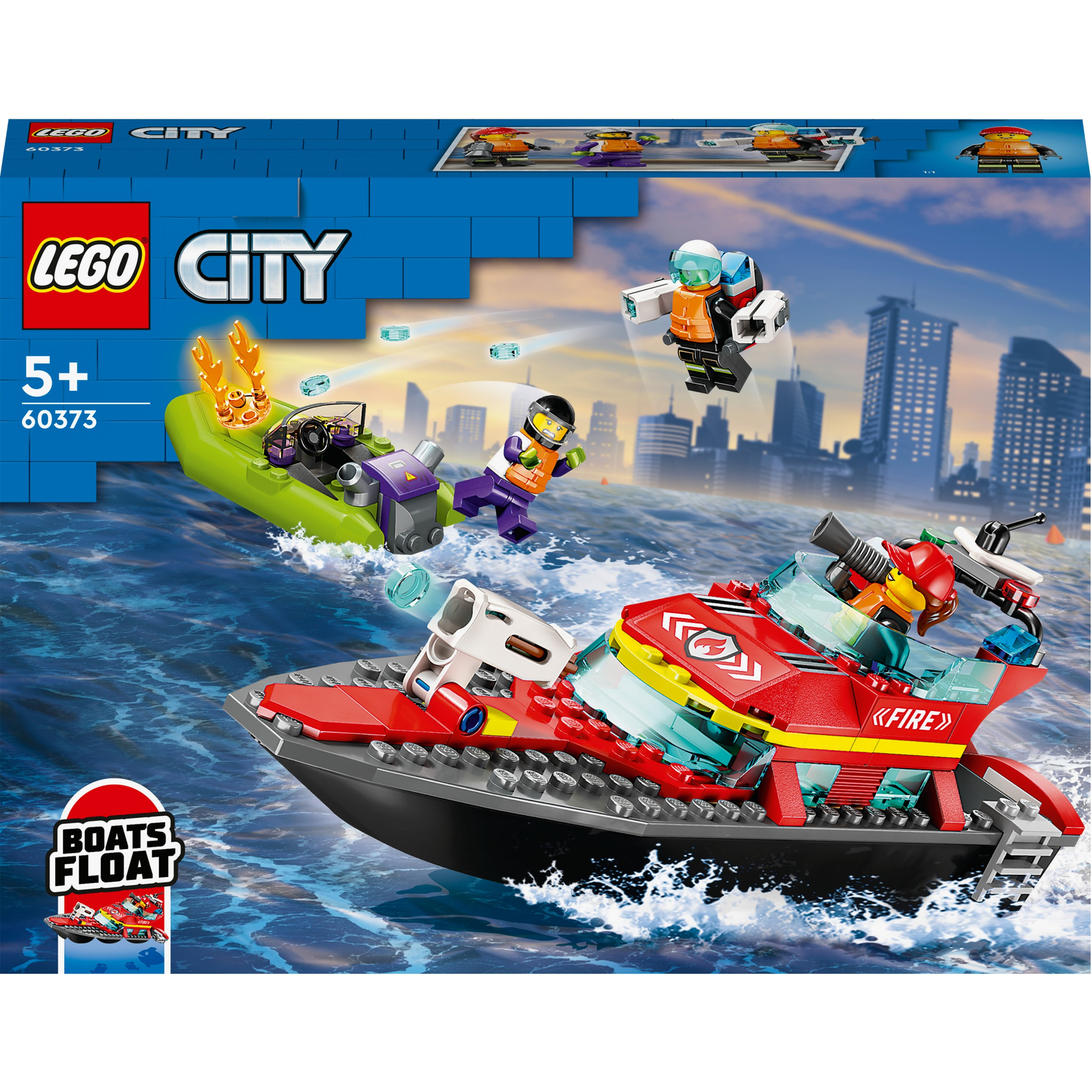 LEGO City 60373 Hasičská loď (60373)