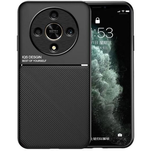 Gigapack Honor Magic6 Lite 5G mágneses, bőr hatású tok fekete (GP-154296)