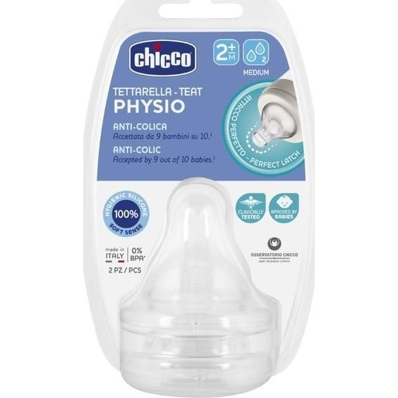 Chicco 00020323000000 flaskenippel Silikone Ortodontisk