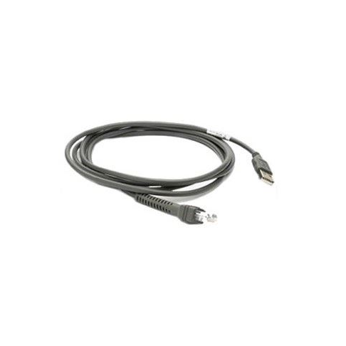 Zebra USB-Verbindungskabel 2,1m USB Typ A auf RJ-45 grau