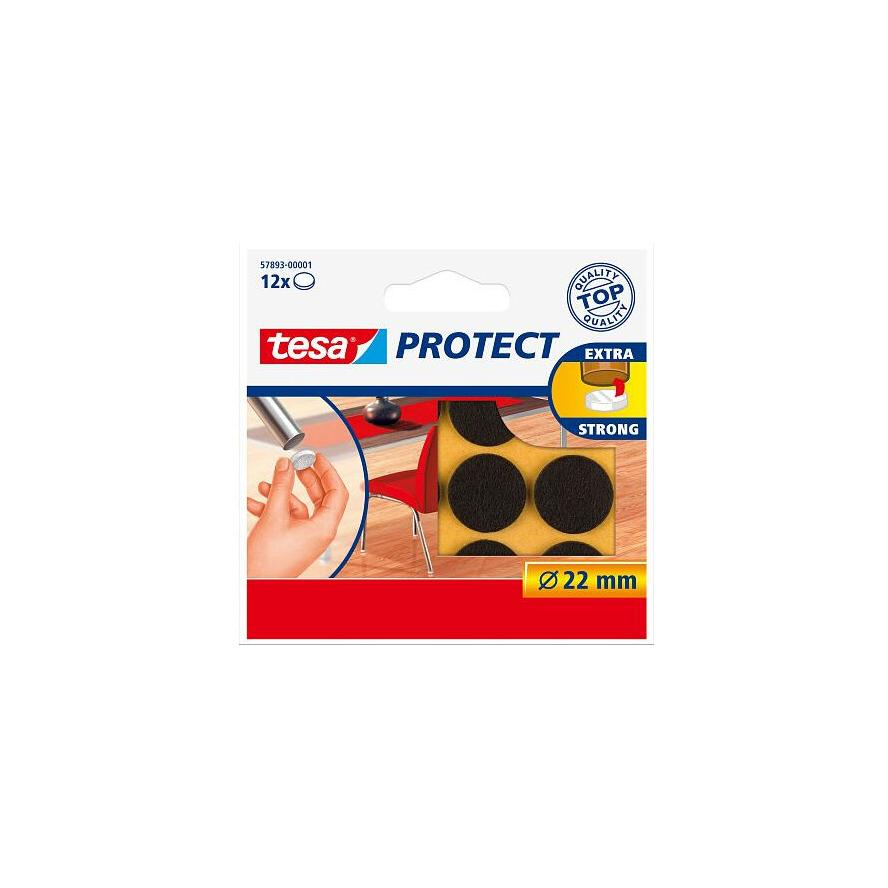 Tesa Protect Filzgleiter rund 22mm weiß 12St. (57893-00000-01) (57893-00000-01)