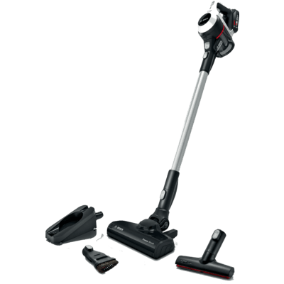 Bosch Serie 6 BCS611AM steelstofzuiger & elektrische bezem Batterij/Accu Droog Zakloos Zwart, Wit 2,5 Ah