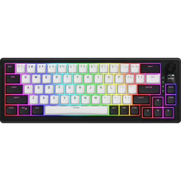 HATOR Skyfall 65 MAG ULTIMA 8K wireless tastiera Gaming USB + RF Wireless + Bluetooth QWERTY Inglese US Nero, Bianco
