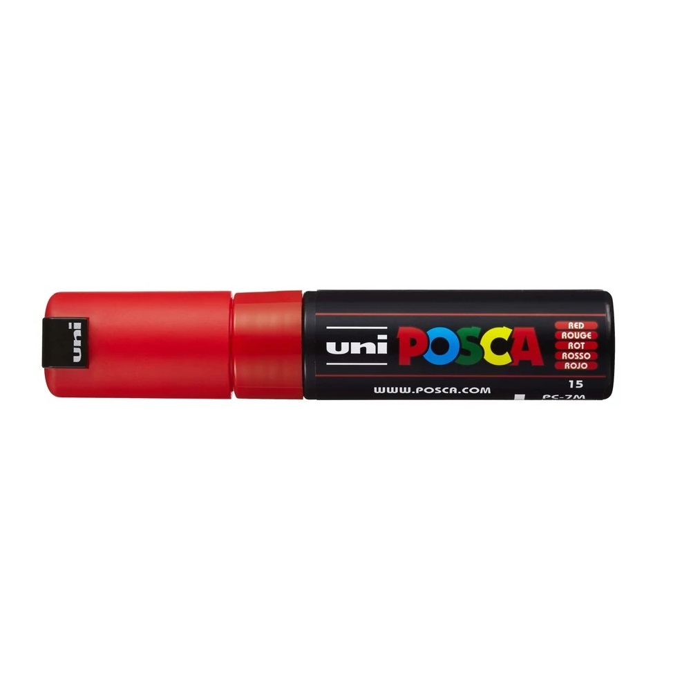 Uni Dekormarker 4,5-5,5mm, -Posca PC-7M piros (2UPC7MP) (2UPC7MP)