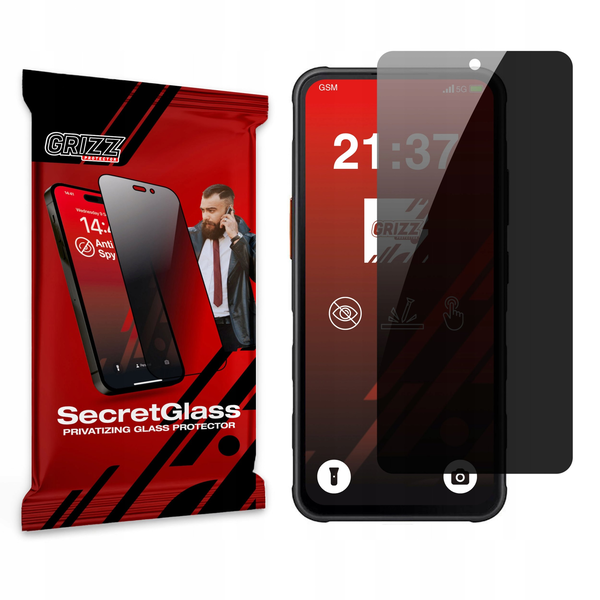 Matowe szkło prywatyzujące GrizzGlass SecretGlass do Samsung Galaxy XCover 7 Pro