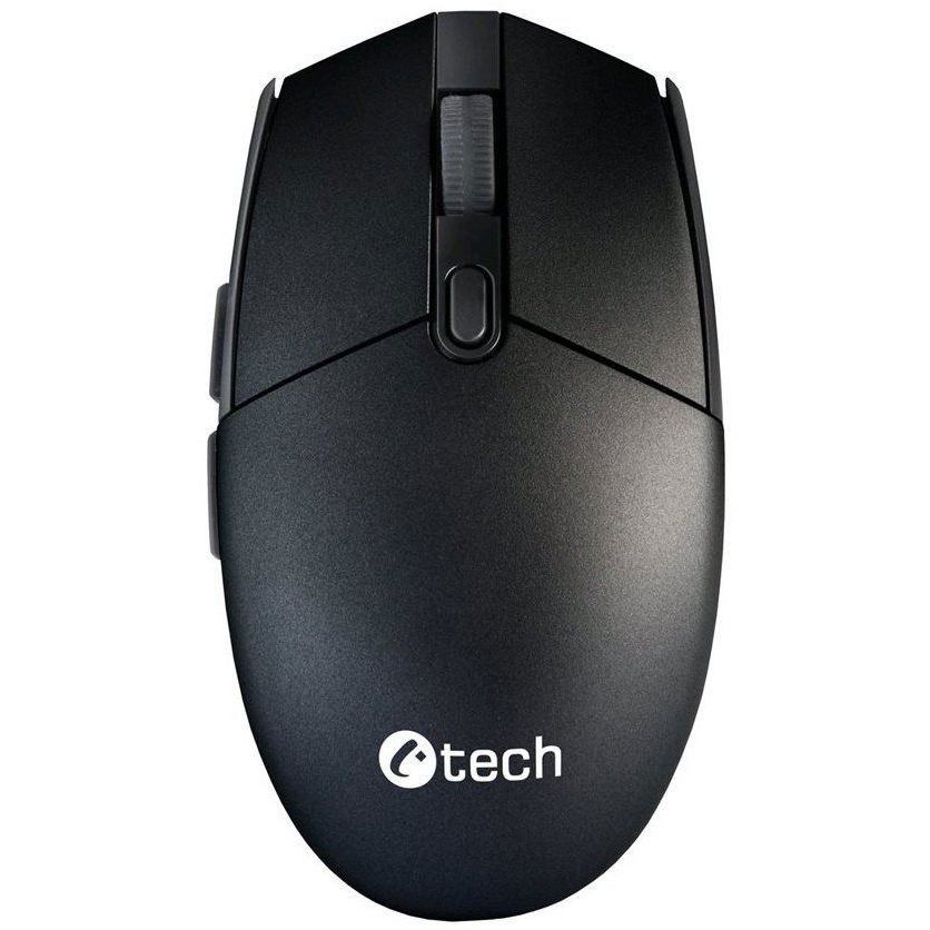 C-TECH WLM-06S Silent Click vezeték nélküli egér 1600 DPI fekete (WLM-06S-B)