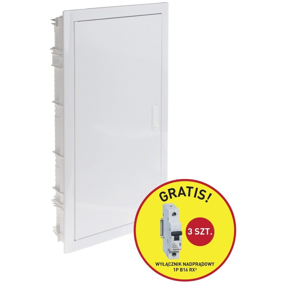 Podomietková rozvodnica RWN s kovovými dvierkami a lištou N+PE 3x12 modulov