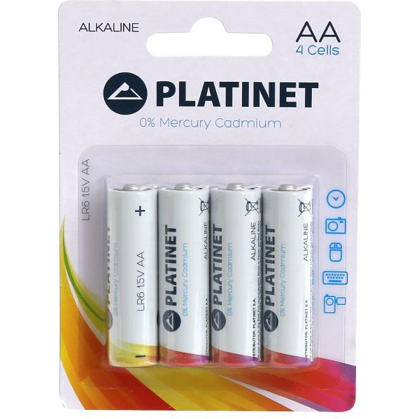 Platinet PMBLR064B batteria per uso domestico Batteria monouso Stilo AA Alcalino