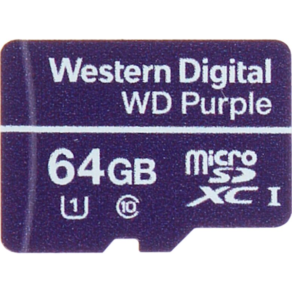 Karta WD Purple MicroSDXC 64 GB Class 10 UHS-I/U1  (SD-MICRO-10/64-WD)
