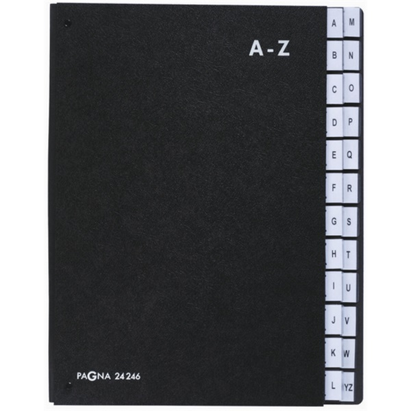 Pagna A-Z ig nyitott fekete előrendező (P2424604)