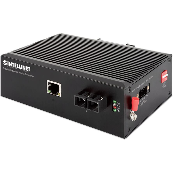 Intellinet 508346 мрежов медиен конвертор 1000 Мбит/с 1310 nm Единичен режим Черен