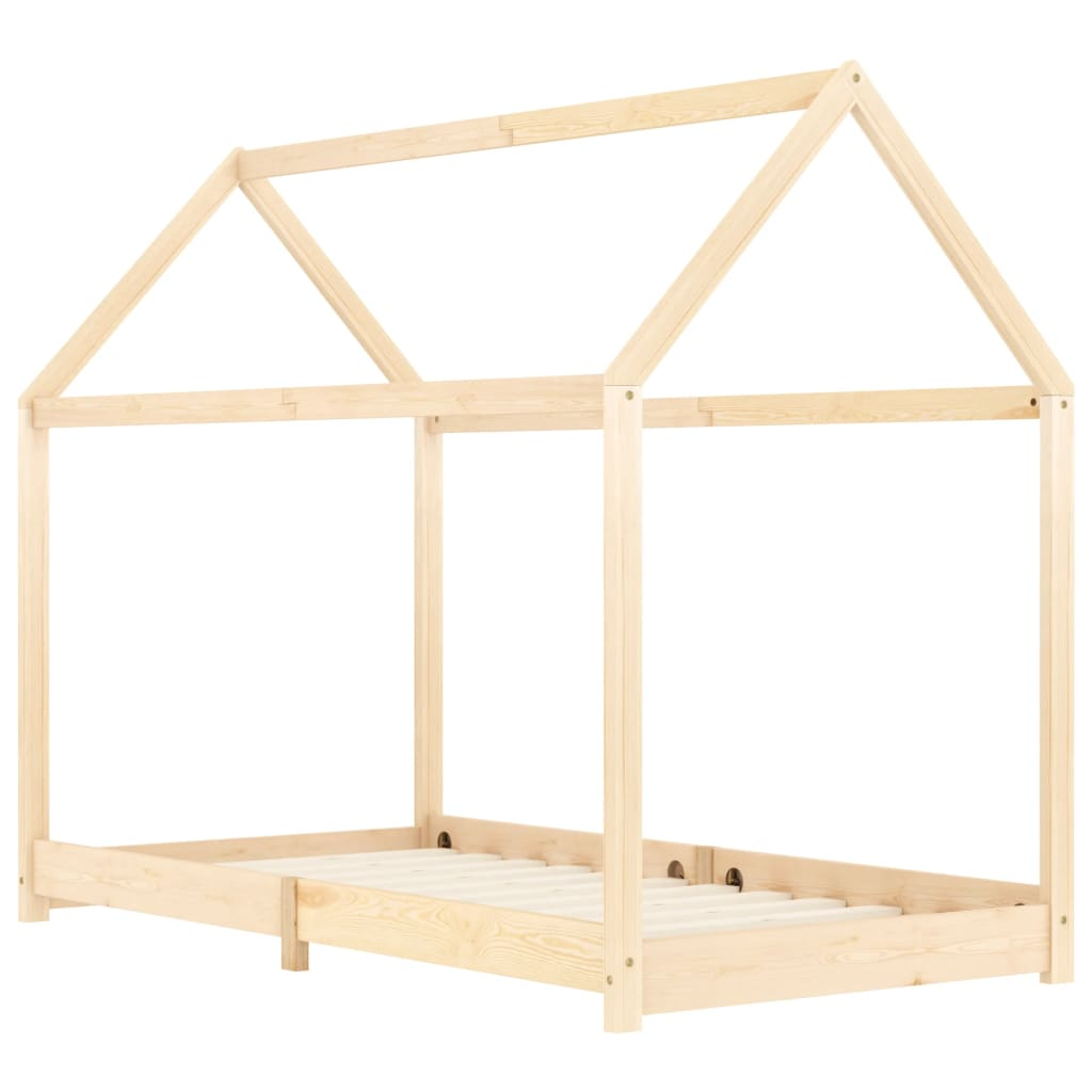 tömör fenyőfa gyerekágy-keret 90 x 200 cm (283348)