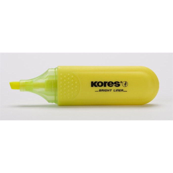 Kores 36101 1-5mm Szövegkiemelő - Sárga (36101)