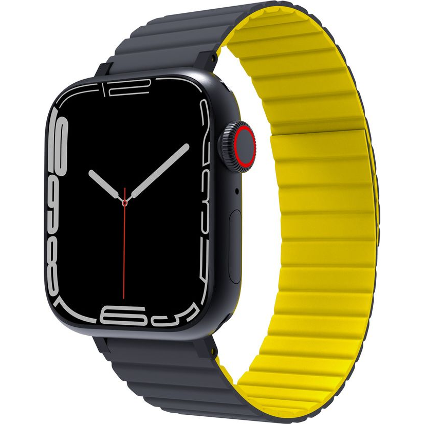 JCPal FlexForm Mágneses Apple Watch Szíj 38/40/41mm Szürke/Sárga (JCP6285)