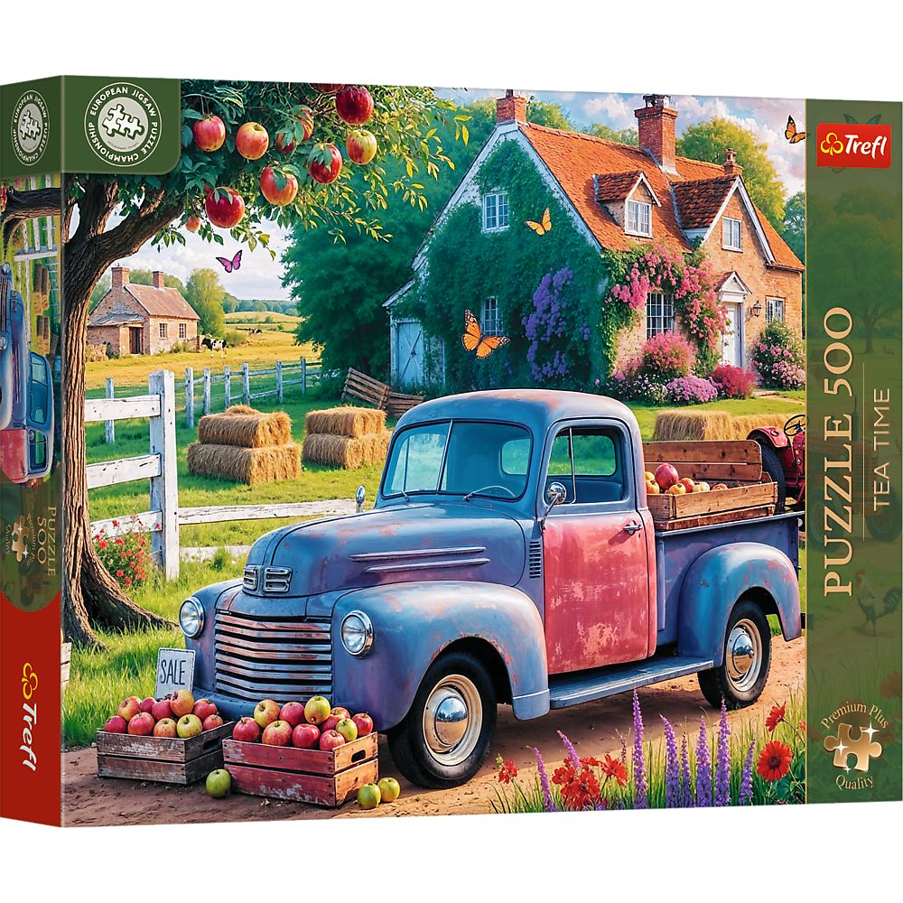 Trefl Premium Plus: European Puzzle Championship Kék furgon - 500 darabos puzzle (37612) (37612)