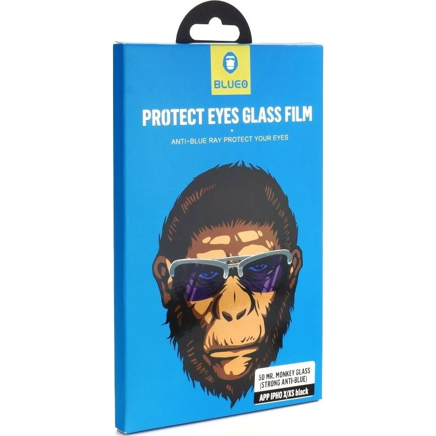 Blueo 5D Mr. Monkey Glass - Apple iPhone 11 Fekete (Hd) Üvegfólia (5903396028168)