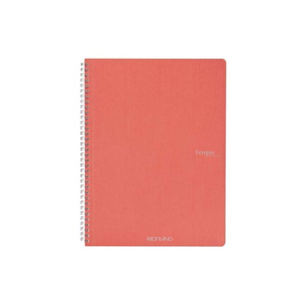 Fabriano Ecoqua 70 lapos A5 vonalas spirálfüzet - Korall