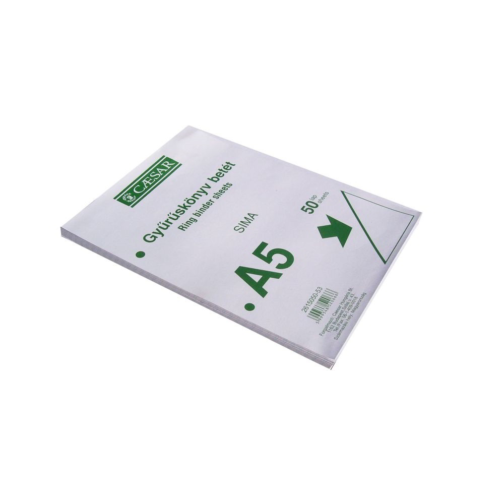 Caesar A4 50 lapos Sima gyűrűskönyv betét (2614001-53)