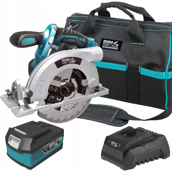 Dedra Akkumulátoros Körfűrész Készlet - 18 V, Akkumulátor, Töltő és Táska