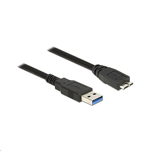 Delock 85075 USB 3.0 Type-A > USB 3.0 Type Micro-B kábel, 3m, fekete (85075)