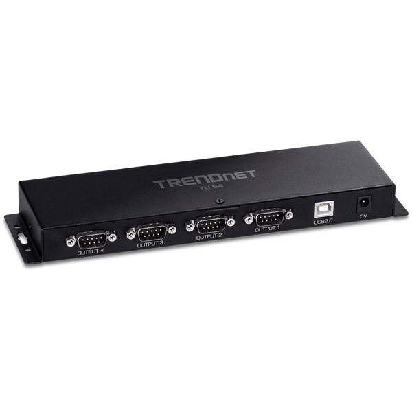TRENDnet TU-S4 RS232 HUB (4 port) - Fekete