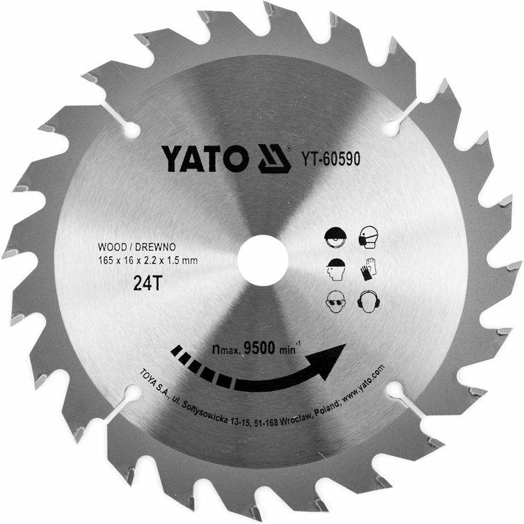 YATO TCT TÁRCSA FÁHOZ 165X24TX16MM (YT-60590)