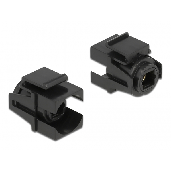 Keystone modul TOSLINK samica na TOSLINK samica, čierny Delock 86868
