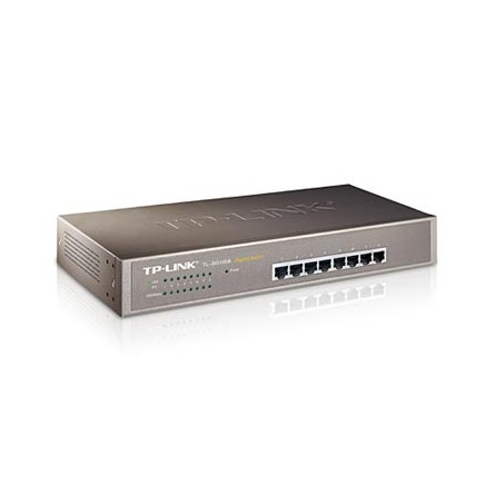 TP-Link TL-SG1008 Unmanaged Gigabit Ethernet (10/100/1000) 1U Zwart