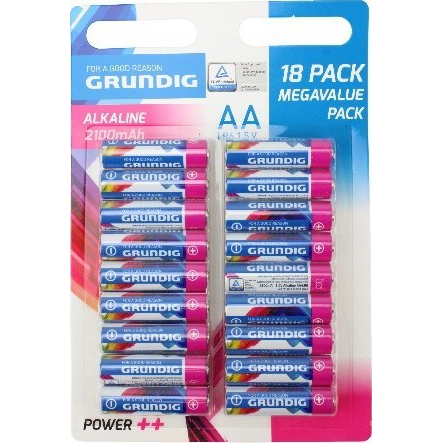 Alkalické baterie Grundig AA (R6) 18 ks