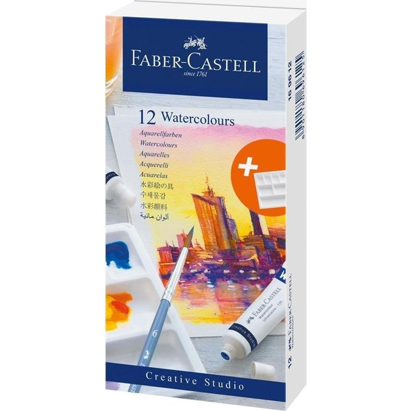 Faber Castell AG Vízfesték Készlet Creative Studio 12x9 ml Keverő Palettával