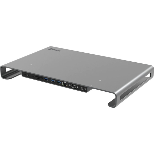 Hub Usb-c Macbook / Laptop 10 En 1 Base Integrada Swissten - Plata