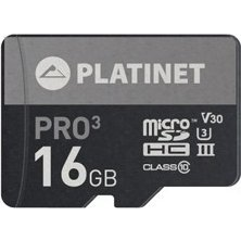 Karta Platinet Pro3 MicroSDHC 16 GB Class 10 UHS-III/U3 V30 (PMMSD16UIII)