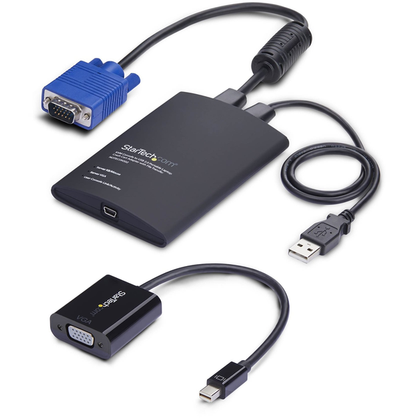 StarTech.com NOTECONS02-VGA-MDP KVM-switch Zwart