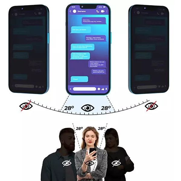 Matowe szkło prywatyzujące GrizzGlass SecretGlass do Honor Play 60