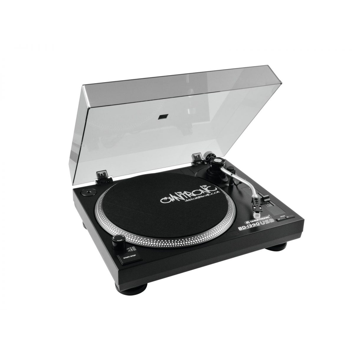 Omnitronic BD-1390 Lemezlejátszó - Fekete (10603041)