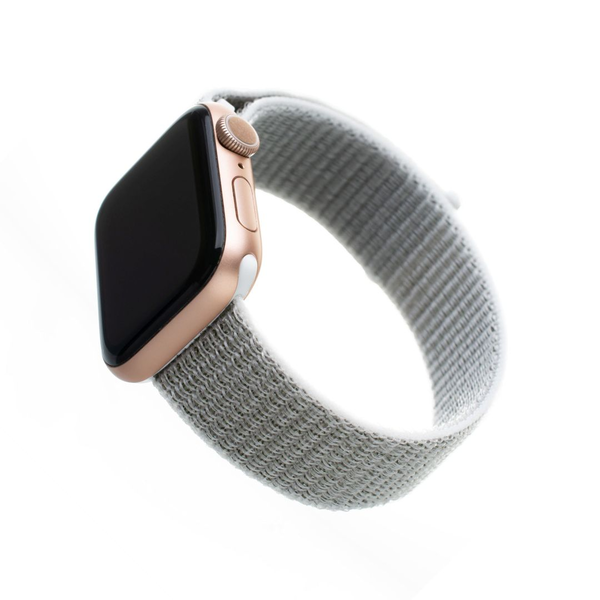 Fixed Nylon Strap Apple Watch Szövet szíj 42/44/45 mm - Fehér/Szürke