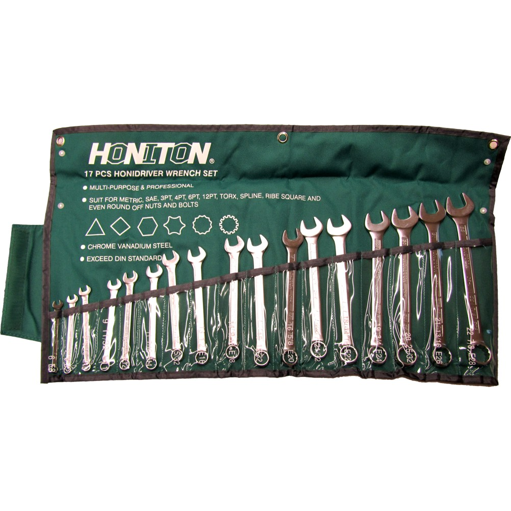 HONIDRIVE VILLÁSKULCSOK -22MM.17EL.PŁACHT (H0117)