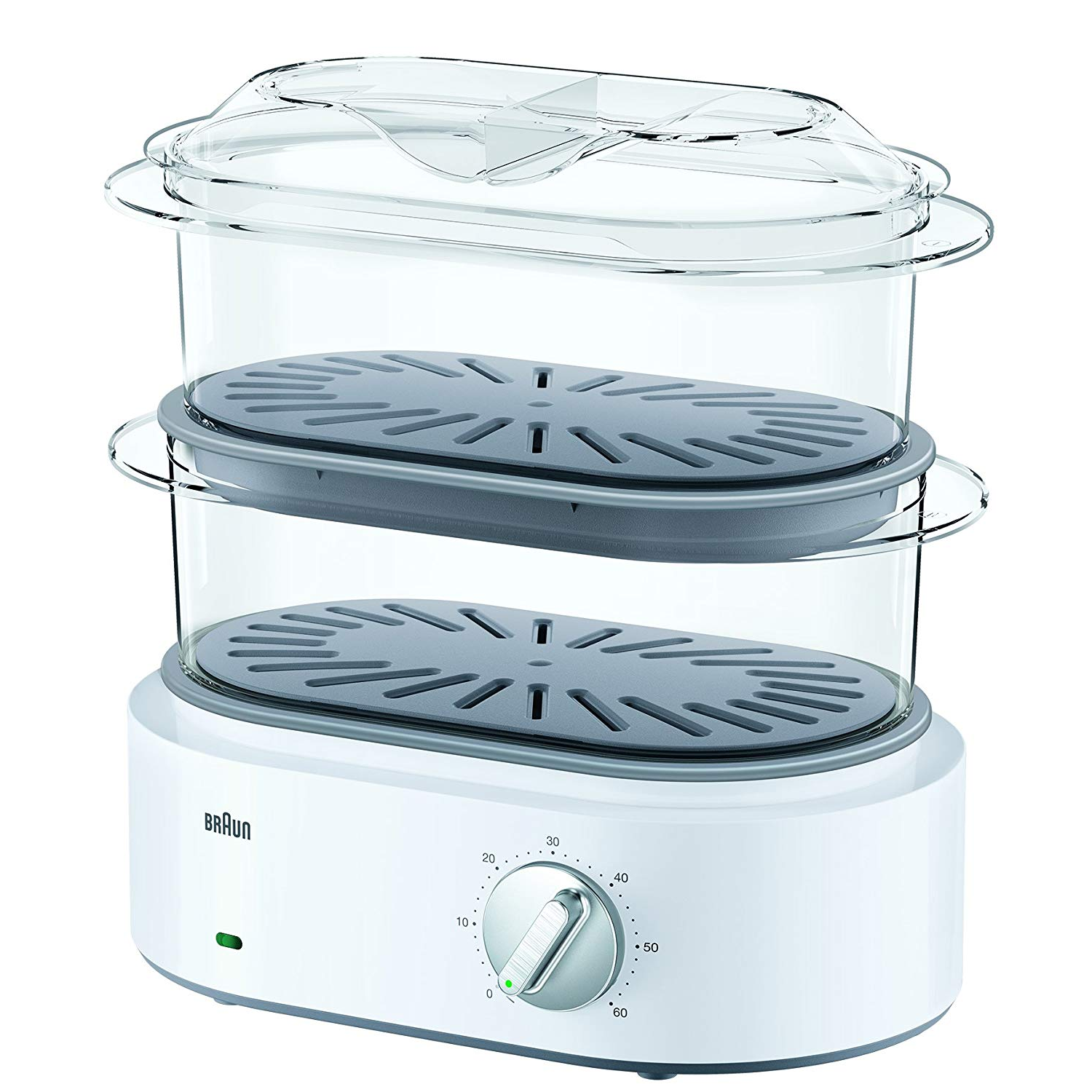 Braun FS 5100 ételpároló 2 kosarak száma Szabadonálló 850 W Fehér (FS 5100)