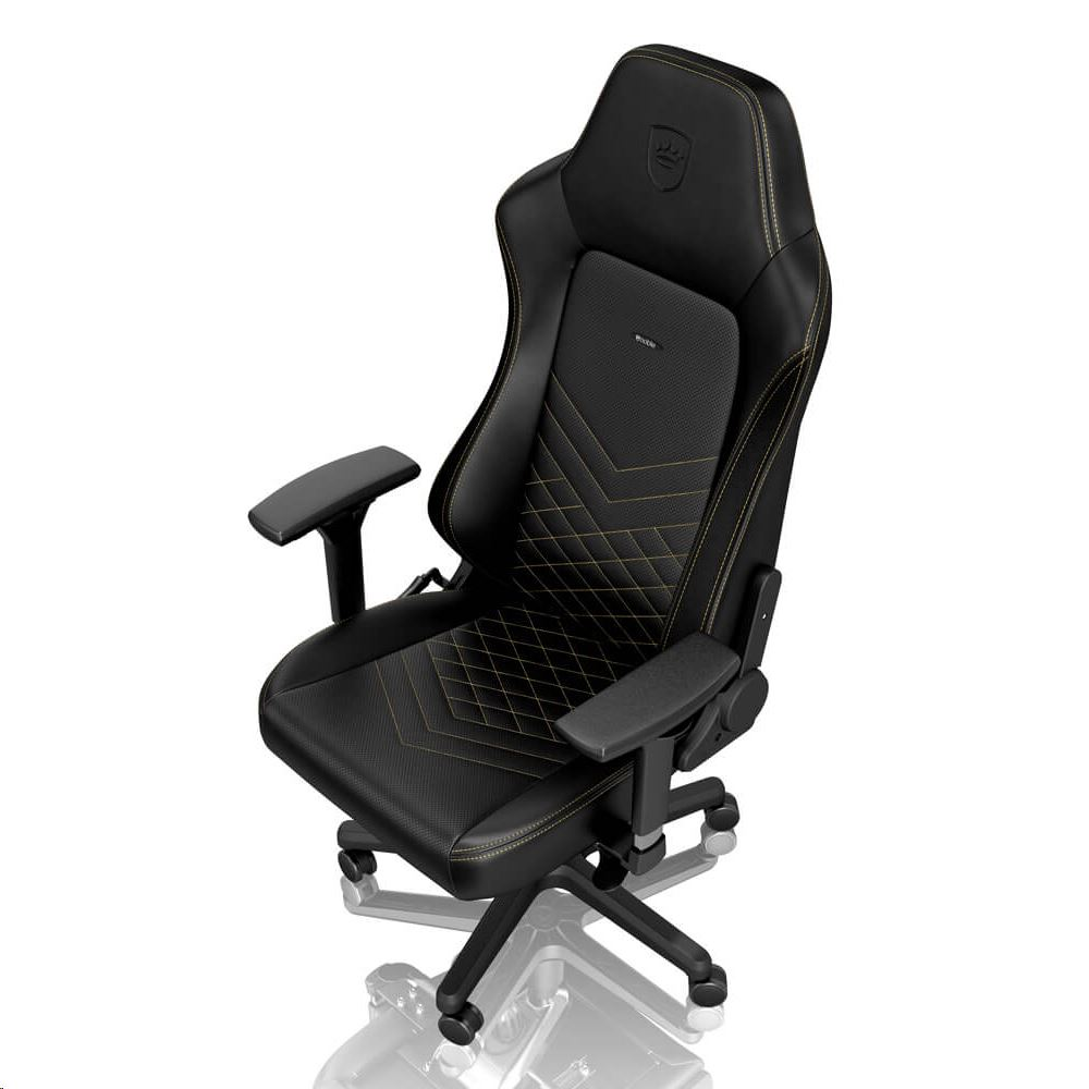 Noblechairs HERO Gamer Szék PU Bőr Fekete/Arany NBL-HRO-PU-GOL (NBL-HRO-PU-GOL)