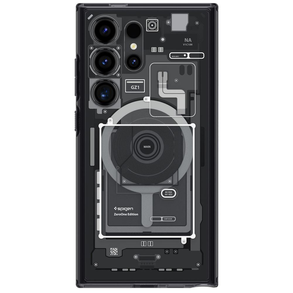 Spigen Ultra Hybrid Metal Ring Zero One (MagFit) Samsung Galaxy S24 Ultra tok (ACS07298)
