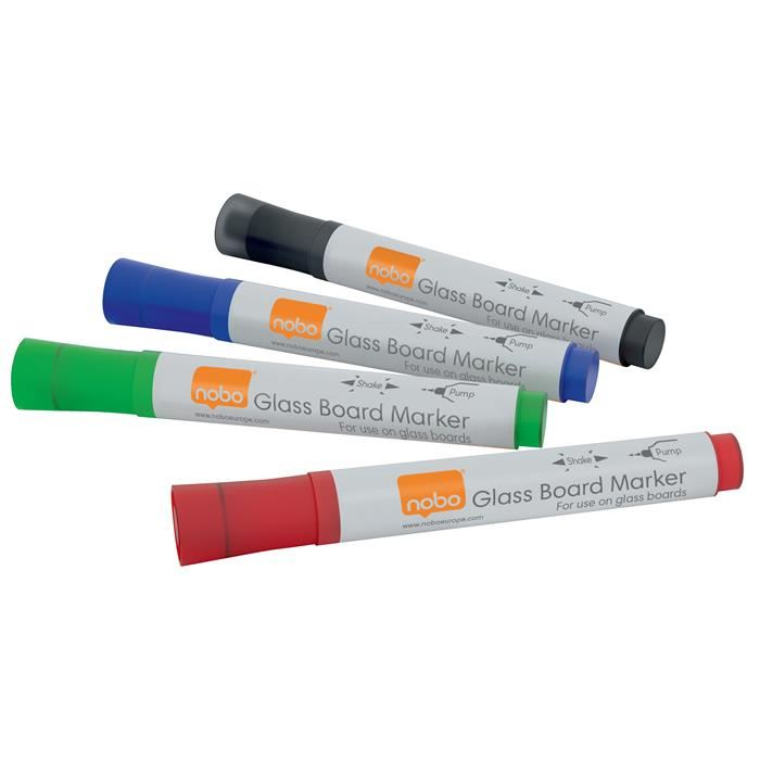 NOBO Üvegtábla marker 4db különböző szín (VN5324) (VN5324)