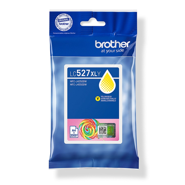 Brother LC527XLY blækpatron 1 stk Original Højt (XL) udbytte Gul