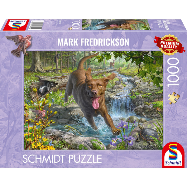 Schmidt Spiele Kutyaszeretet - Tavaszi séta a labradorral 1000 darabos puzzle