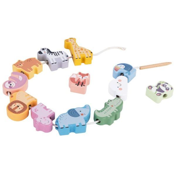 Tooky Toy: Felfűzhető állatok játékszett (TJ003) (TJ003)