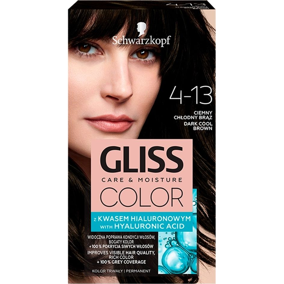 SCHWARZKOPF GLISS Color 4-13 Chladný tmavě hnědý 60 ml (682147)