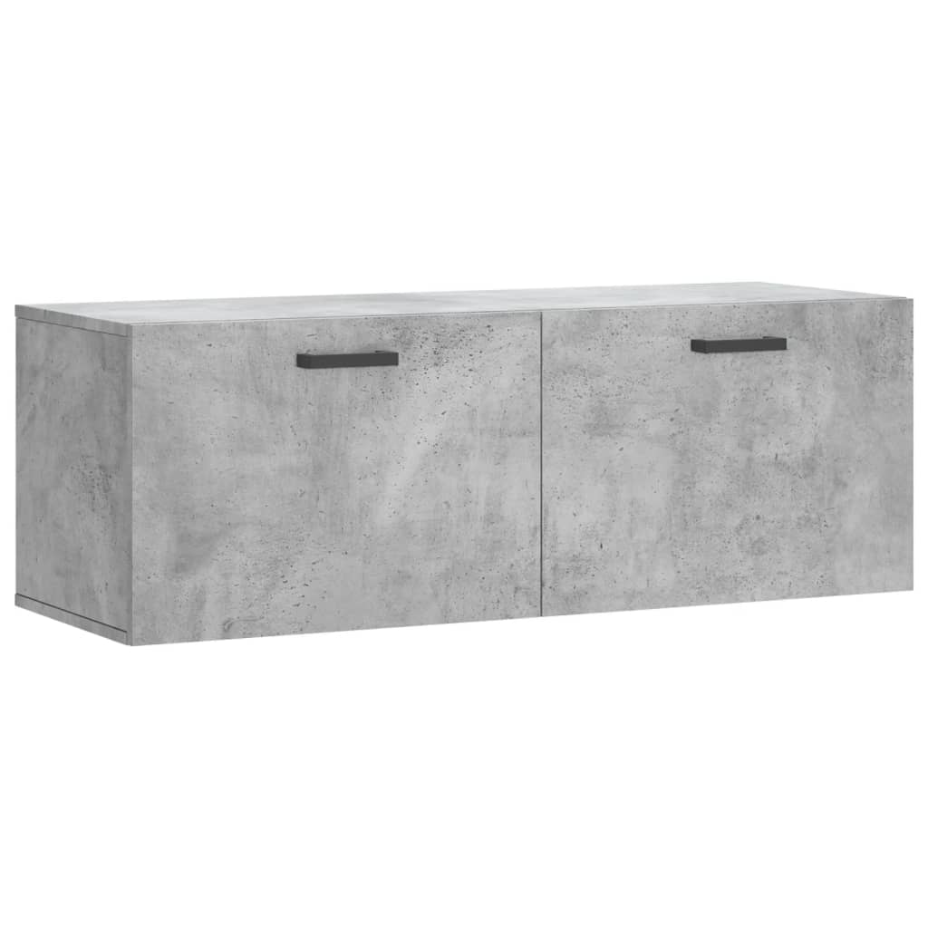 betonszürke szerelt fa faliszekrény 100 x 36,5 x 35 cm (830136)