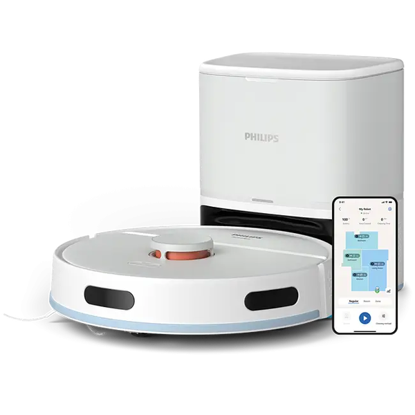 Philips HomeRun 2000 Aqua Robotporszívó XU2100/25 Fehér