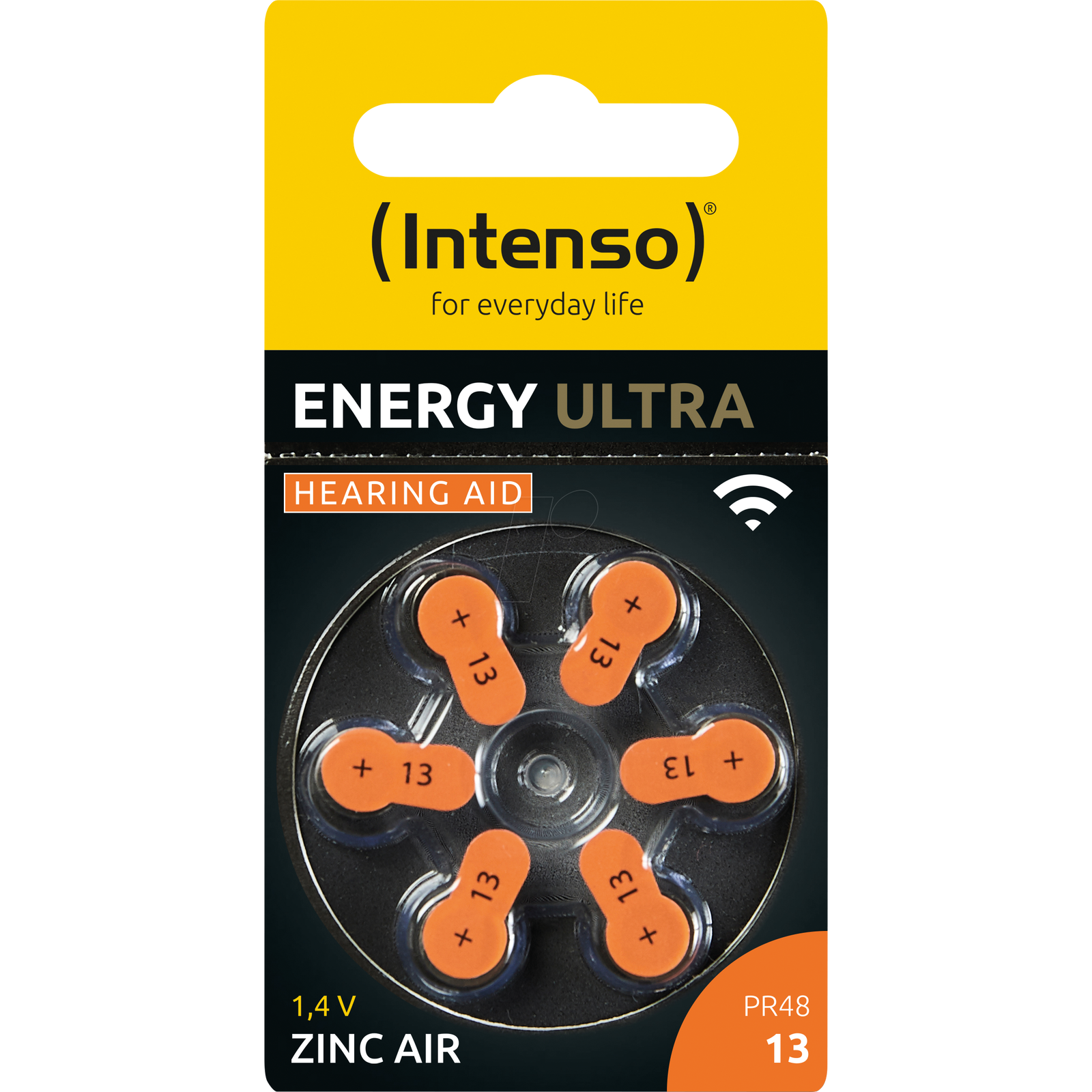 Intenso Energy Ultra Hallókészülék Gombelem A13 (6db / csomag) (7504426)